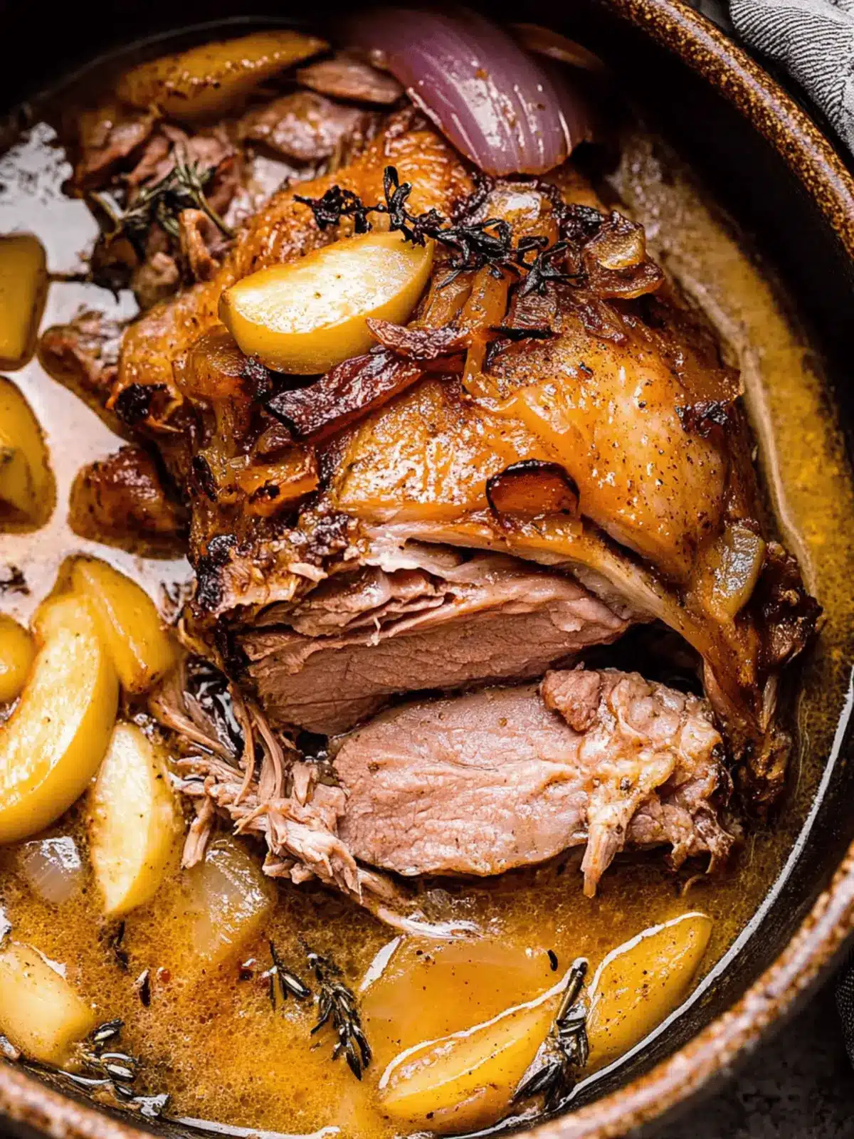 Apple Cider Braised Pork Shoulder
