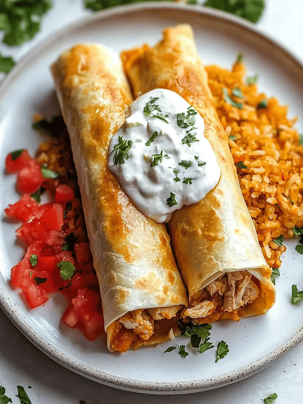 Chicken Chimichangas
