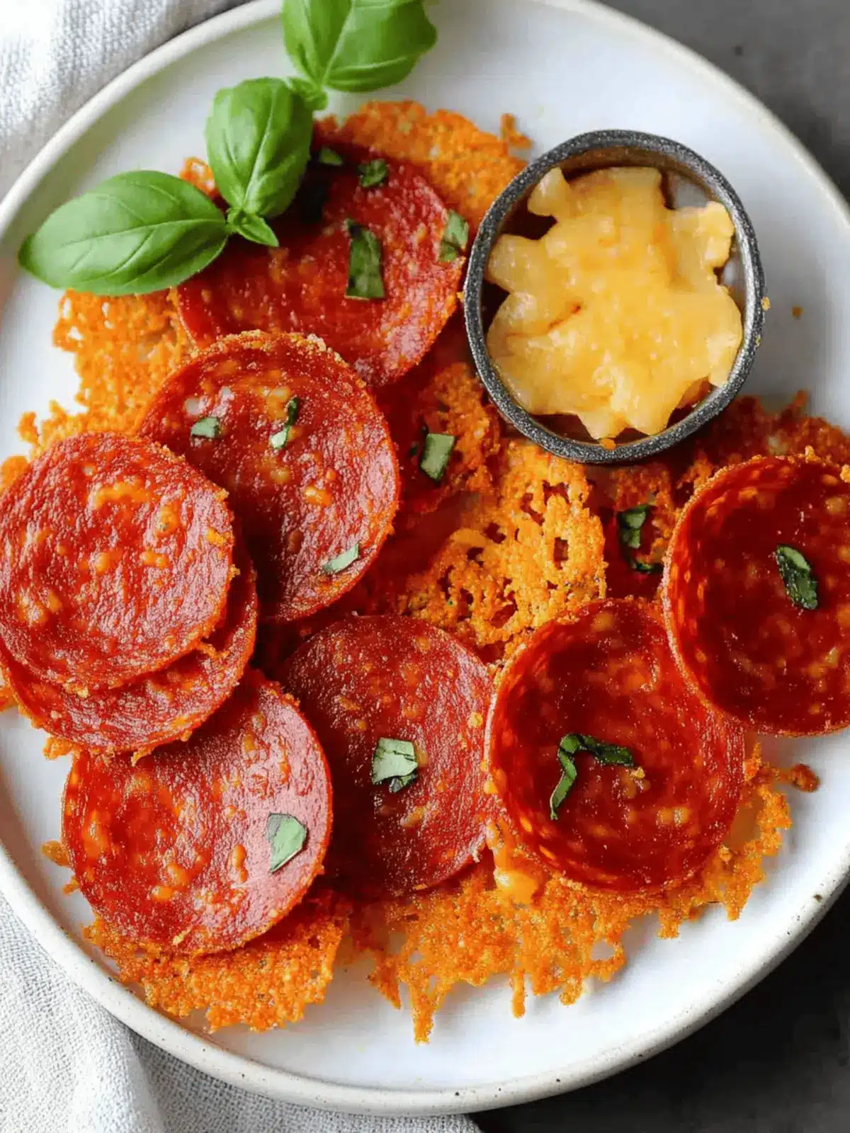 Pepperoni and Cheese Crisps – Keto