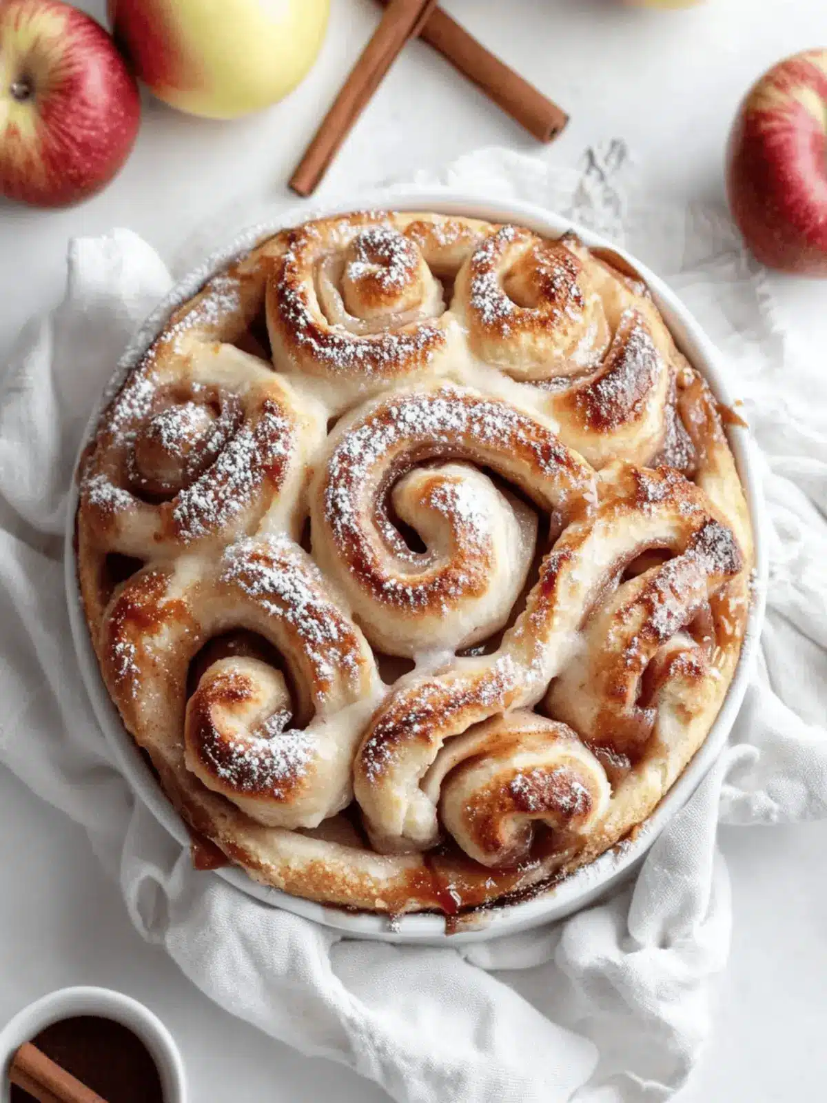 Cinnamon Roll Apple Cobbler