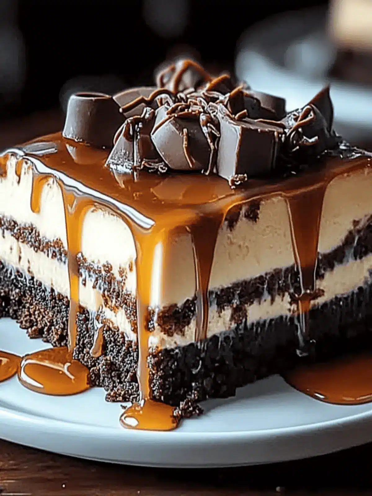 Caramel Brownie Cheesecake