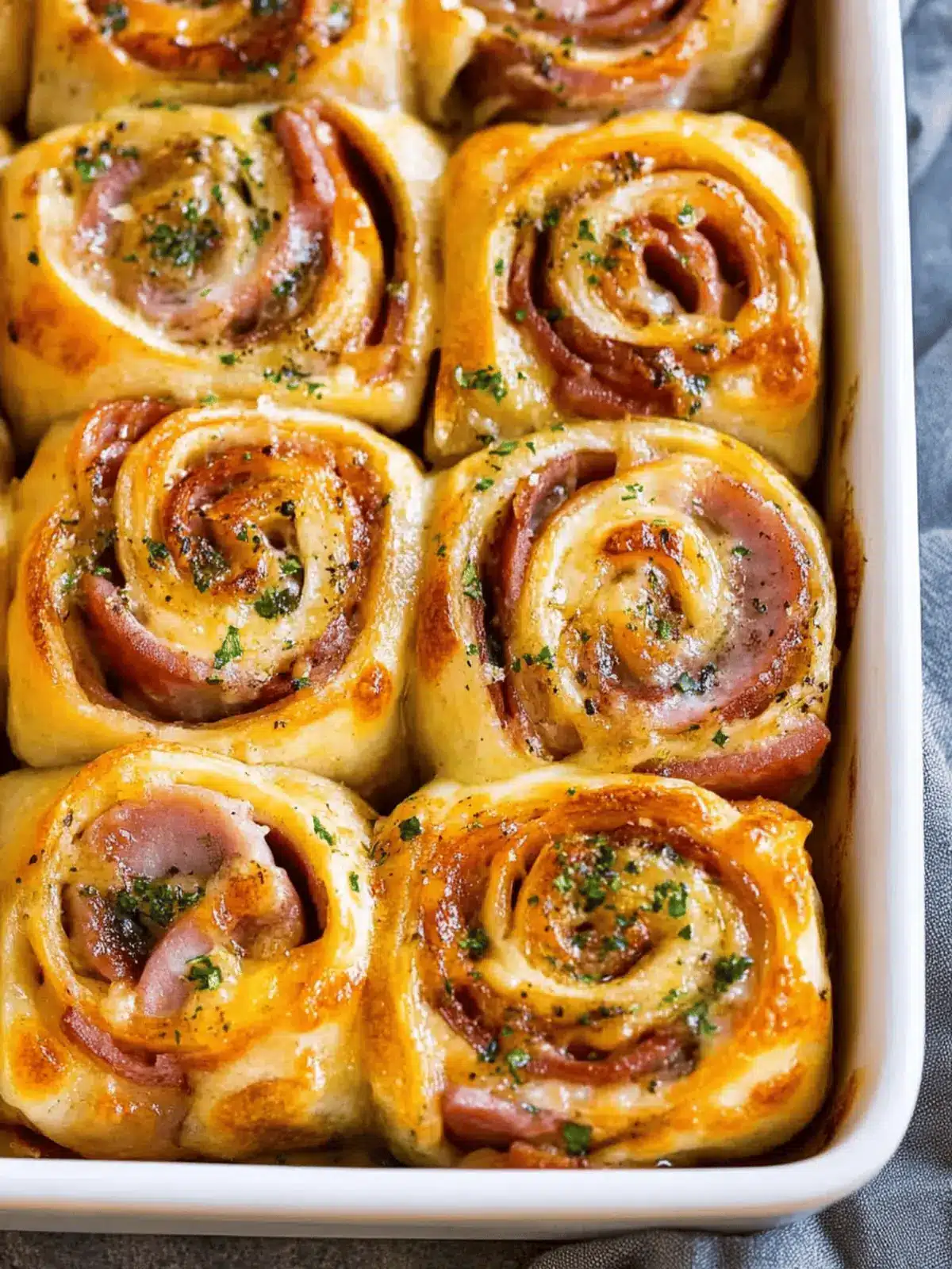 Ham and Cheese Pinwheels