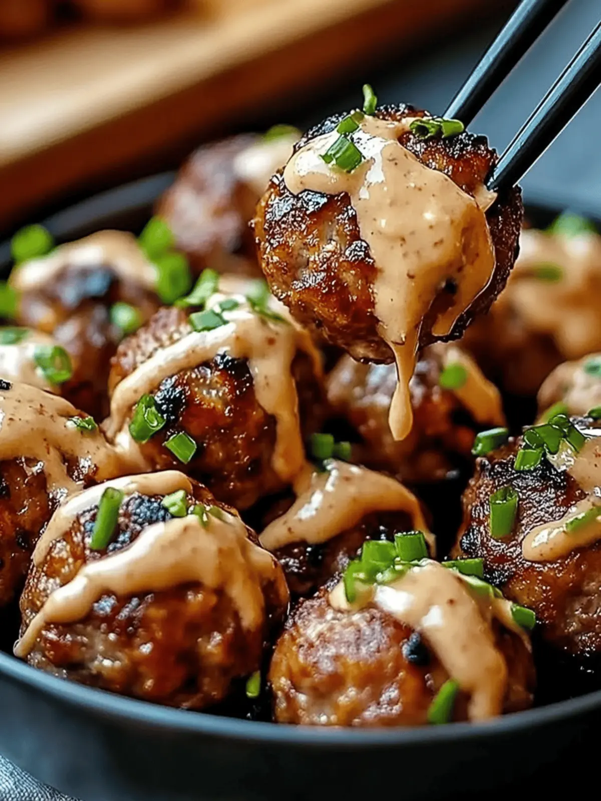 Korean BBQ Meatballs with Spicy Mayo Dip