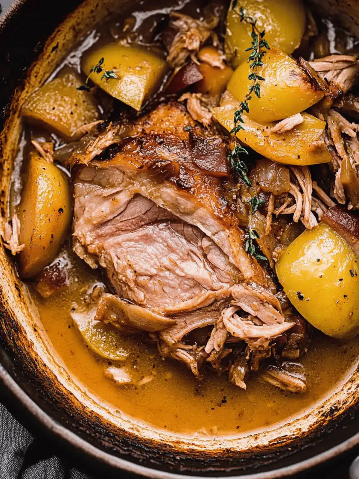 Apple Cider Braised Pork Shoulder
