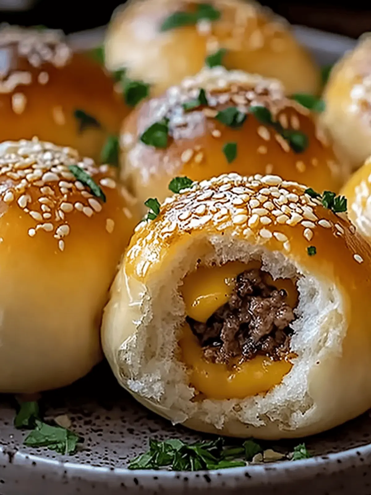 Garlic Parmesan Cheeseburger Bombs Recipe