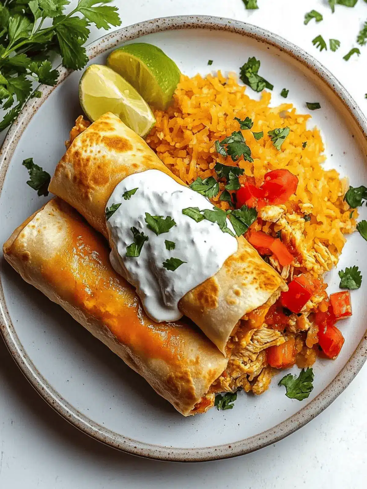 Chicken Chimichangas