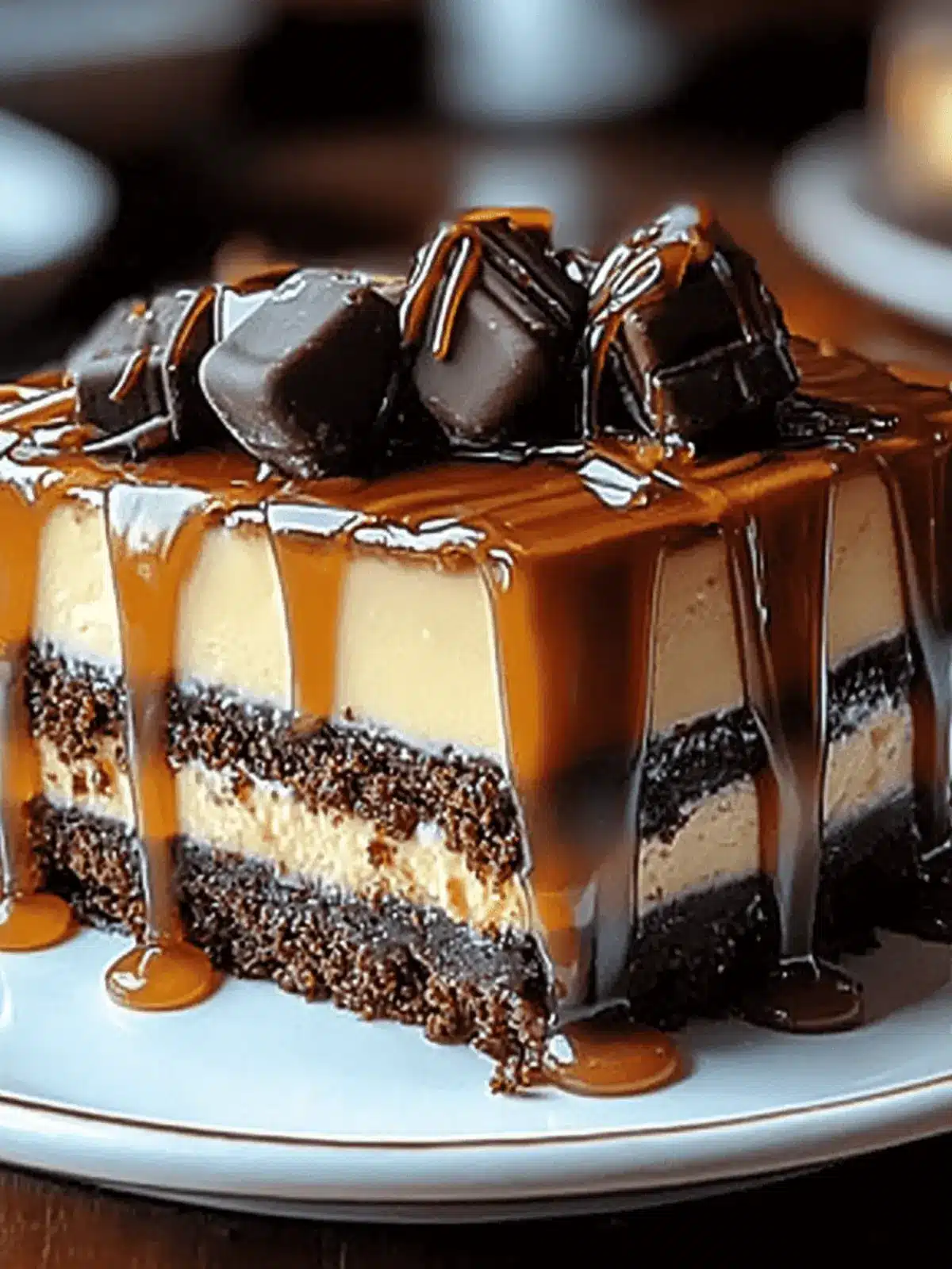 Caramel Brownie Cheesecake