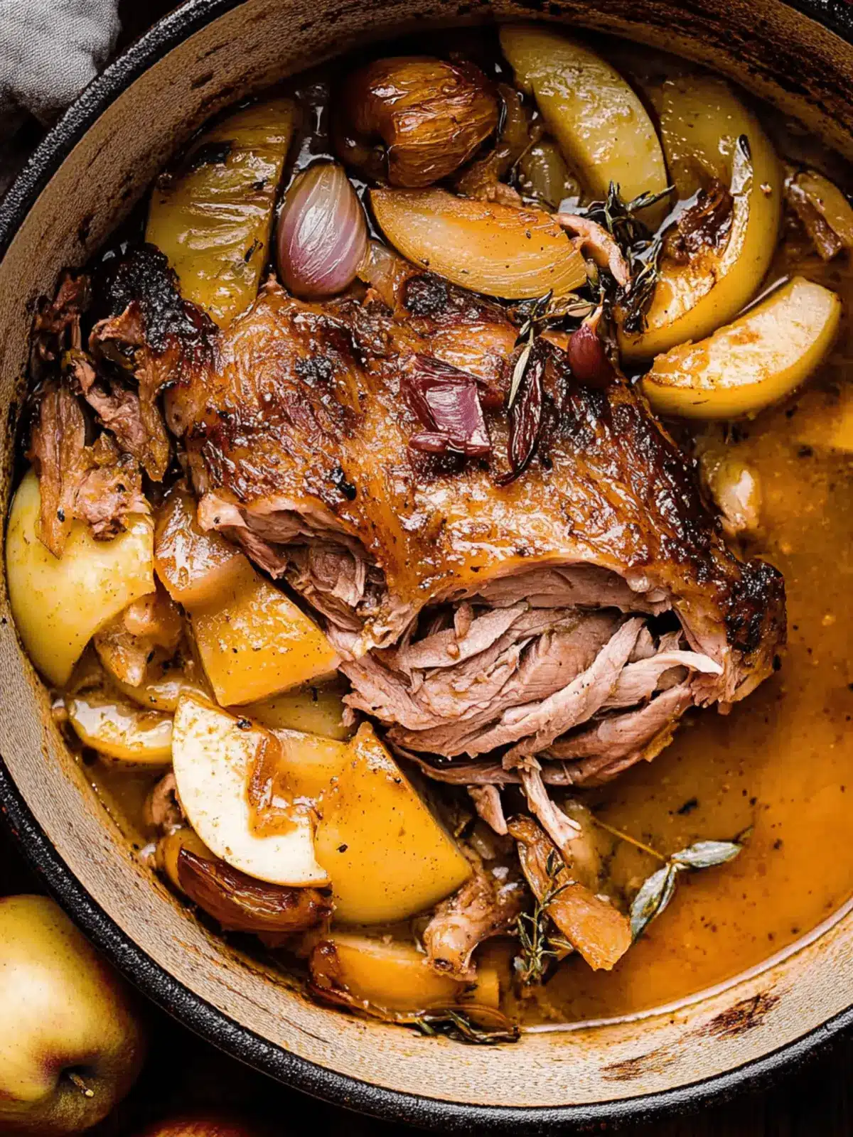 Apple Cider Braised Pork Shoulder