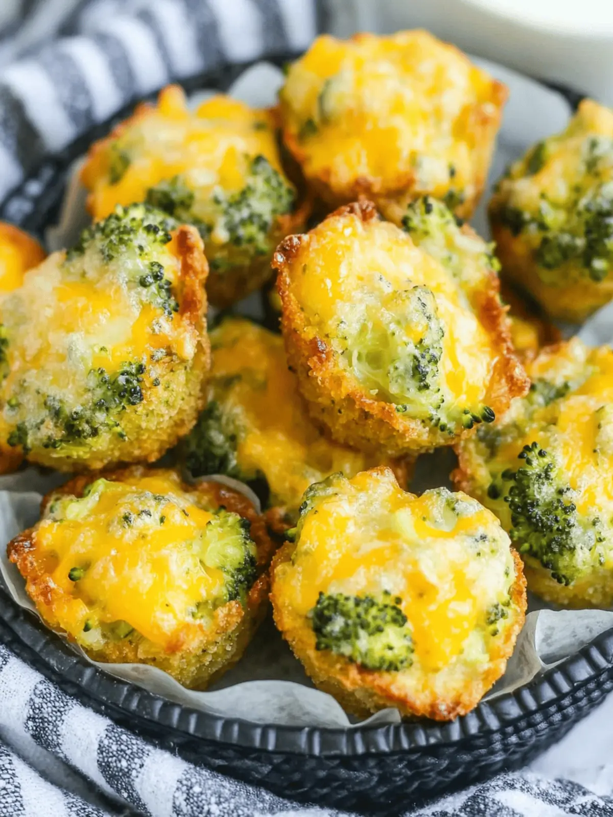 Keto Broccoli Cheddar Bites (less than one net carb each)