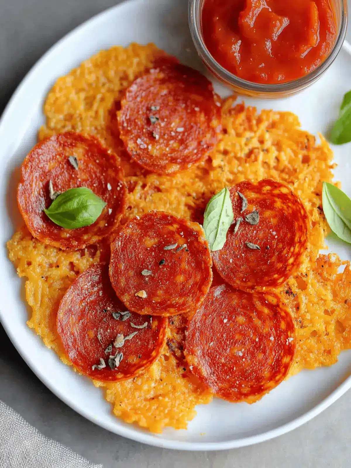 Pepperoni and Cheese Crisps – Keto